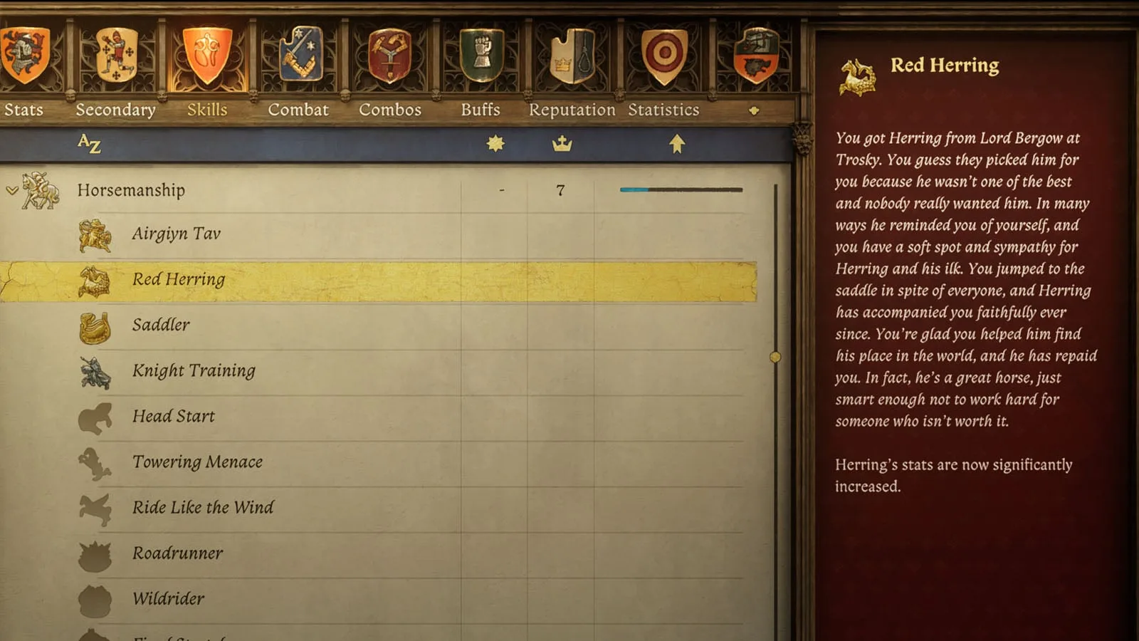 KCD2 herring: Red Herring perk