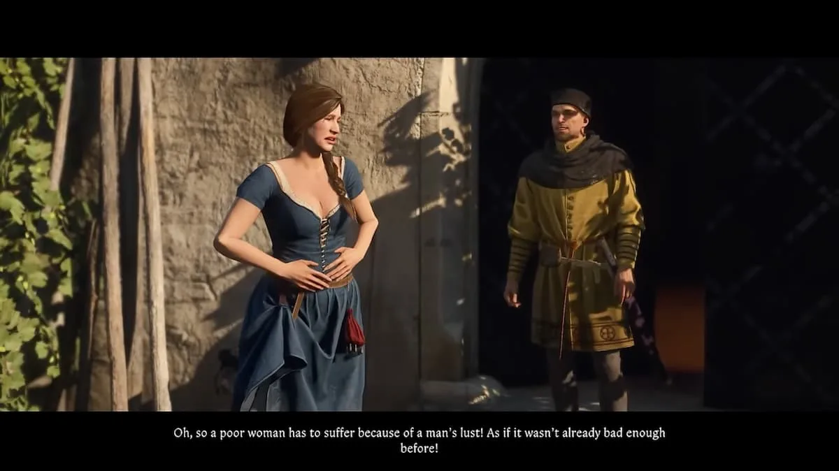 KCD2 katherine: Romanze-Szene mit Katherine im Spiel