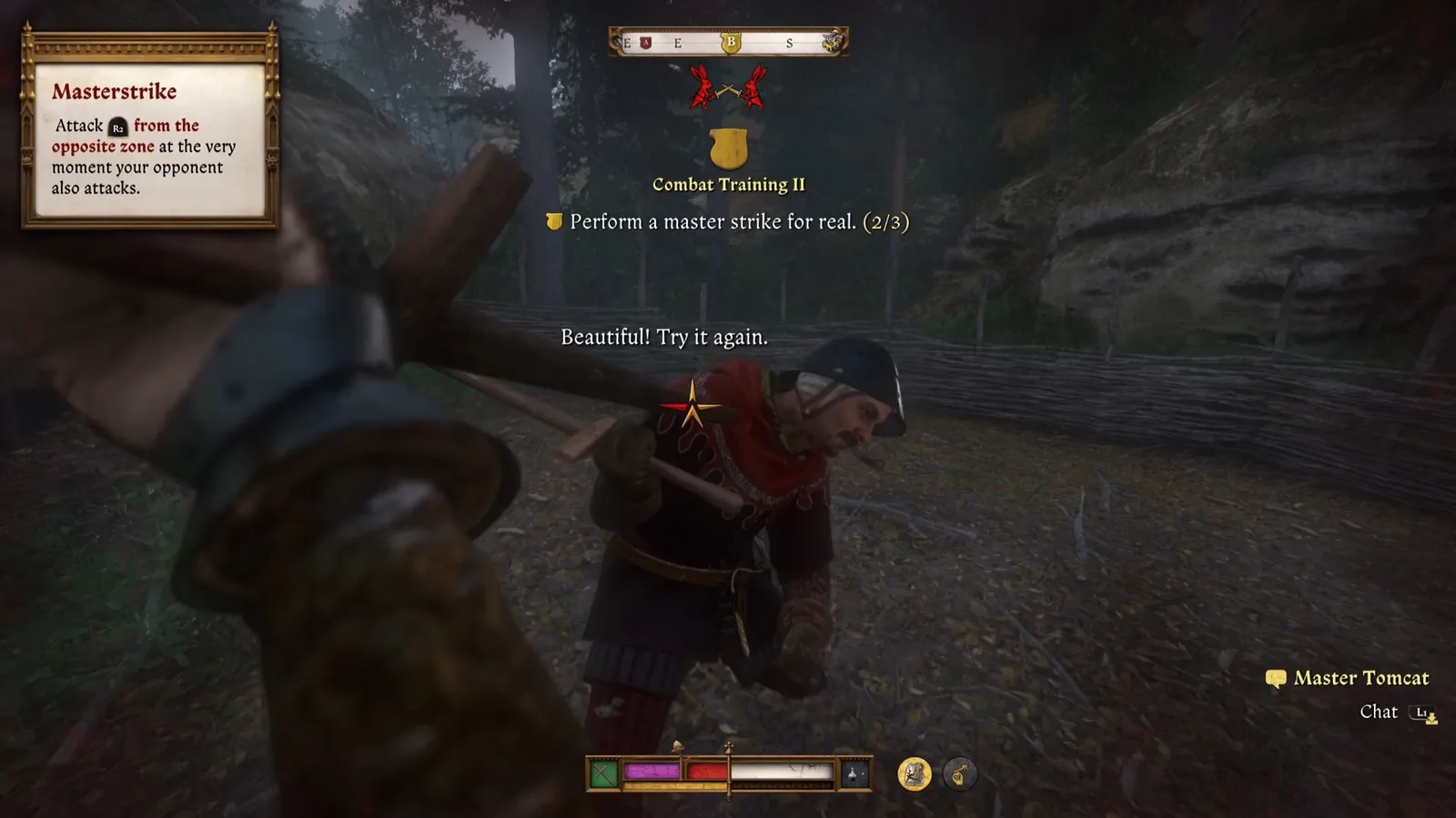 KCD2 master strike training objective with Master Tomcat
