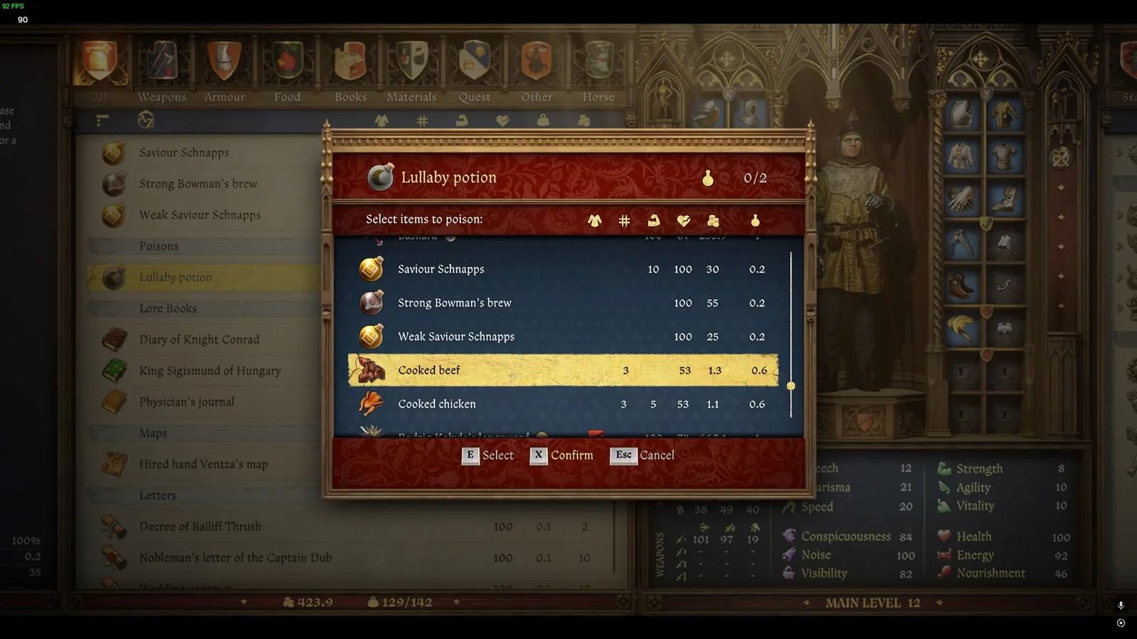 KCD2 Gift: Gift auf Lebensmittel auftragen im Spiel
