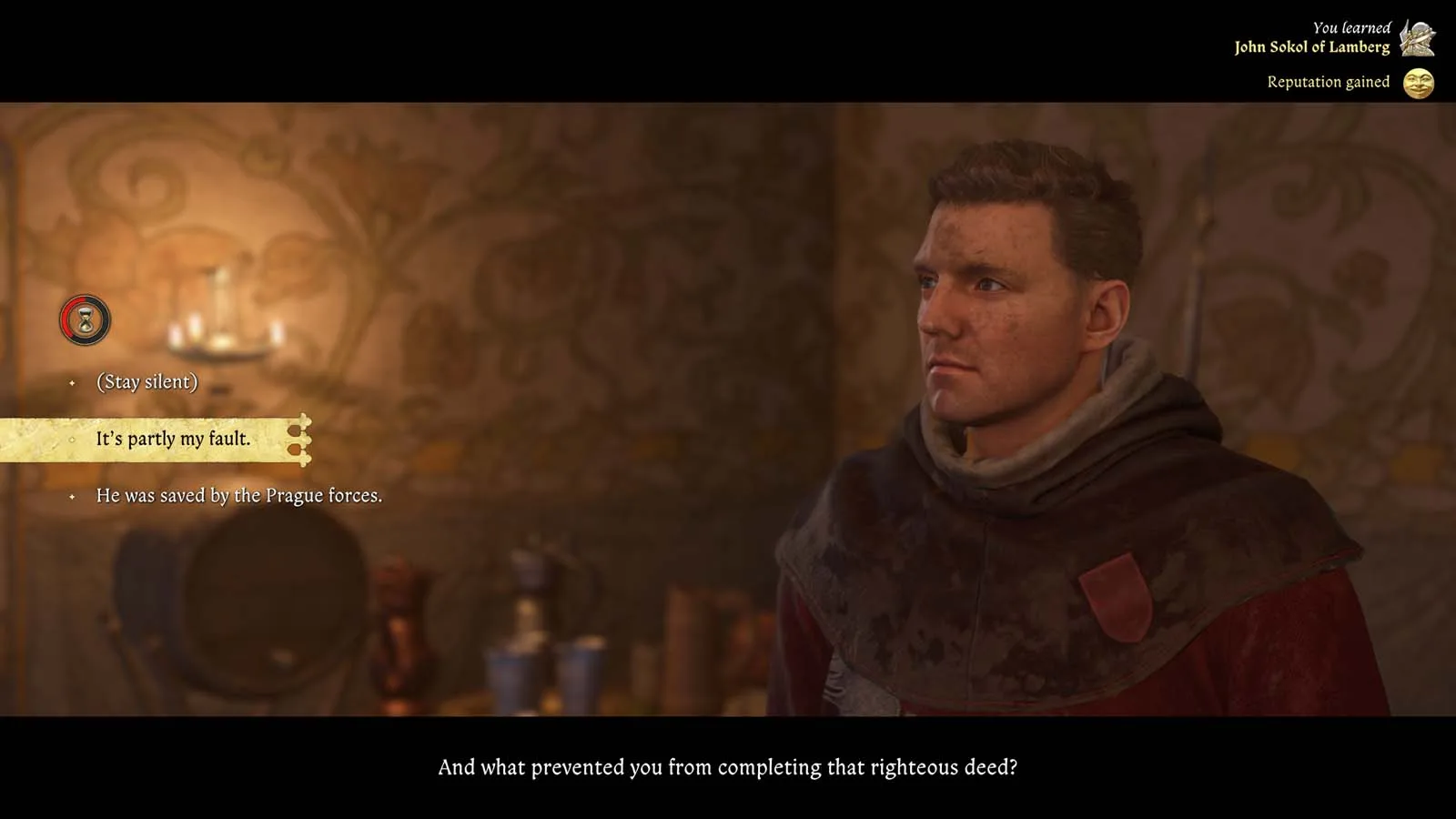 KCD2 review dialogue choice demonstrating role-playing freedom