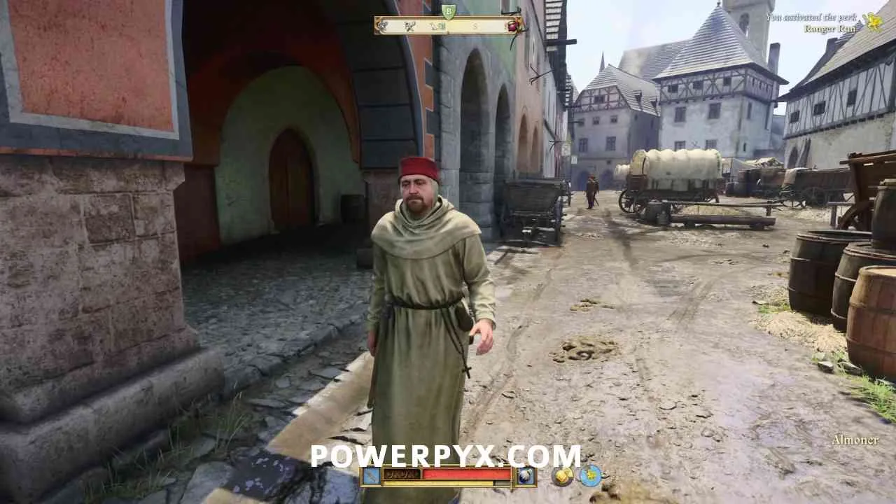 KCD2 Sinners of Kuttenberg almoner carrying the Ragman's Dream documents