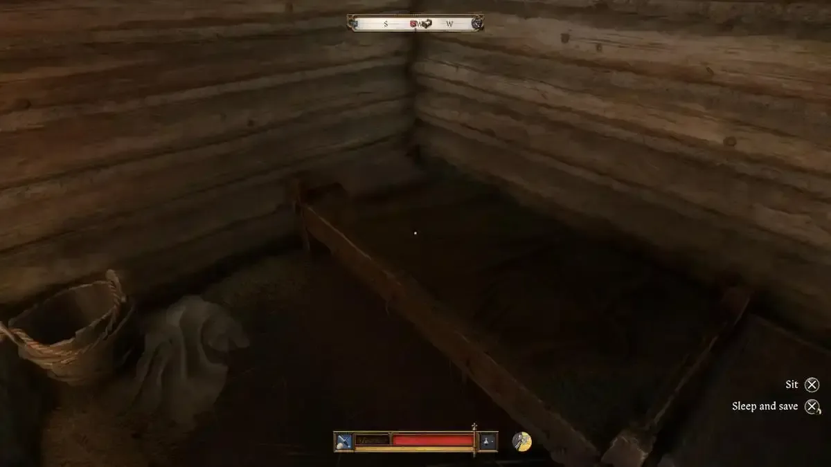 KCD2 sleep and save prompt on an assigned cabin bed