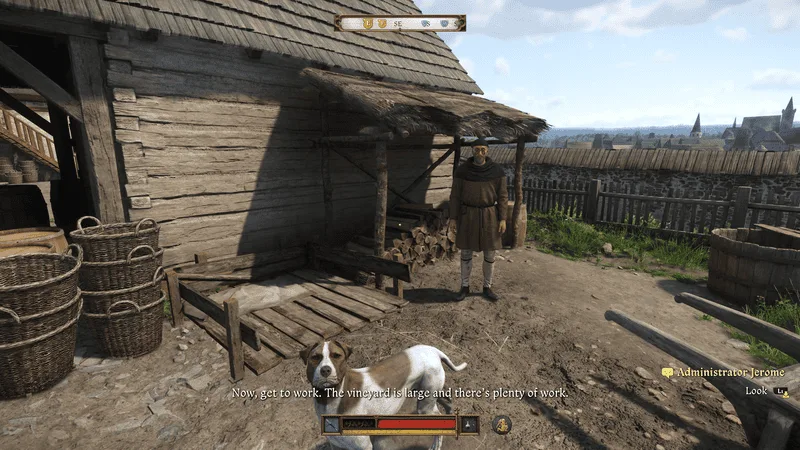 KCD2 vinařský úkol: cíl na vinici v úkolu Vino Veritas ve hře